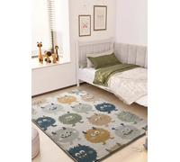 ATTICGO Alfombra Infantil Beats - Rectangular - Fibra sintética - Alfombra para Dormitorio o Cuarto Infantil, Monstruos Redondos - Multicolor 40501-120x170 cm