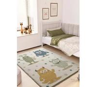 ATTICGO Alfombra Infantil Beats - Rectangular - Fibra sintética - Alfombra para Dormitorio o Cuarto Infantil, Monstruos Coloridos - Multicolor 40500-120x170 cm