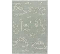 Atticgo Alfombra infantil dinosaurios verde, 120x170 cm