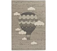 Atticgo Alfombra infantil globo gris, 115x170 cm