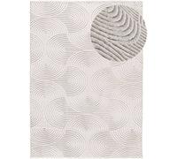 Atticgo Alfombra lavable con relieve blanco 200x290 cm