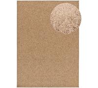 Atticgo Alfombra lavable marrón claro 120x170 cm