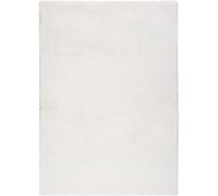 Atticgo Alfombra lavable shaggy blanco 120x180 cm