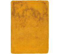 Atticgo Alfombra lavable shaggy mostaza 160x230 cm