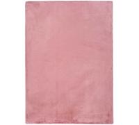 ATTICGO Alfombra Lavable de Pelo Largo Fox - Rectangular - Fibra sintética - Alfombra para salón y Dormitorio, de Estilo Shaggy Liso - Rosa Liso - 120x180 cm