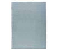Atticgo alfombra lisa lavable loft en color azul, 60 x 120 cm