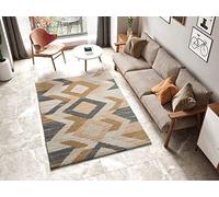 ATTICGO Alfombra Shaggy con Motivos étnicos con Texturas Enya 8702 Multicolor, 133X190 cm