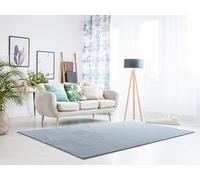 ATTICGO Alfombra Shaggy Loft Liso Azul, 160x230 cm