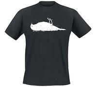 Atticus Bird Hombre Camiseta Negro M 100% algodón Regular