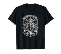 Attila el Hun Azote de Dios Guerrero Retrato Arte Oscuro Camiseta