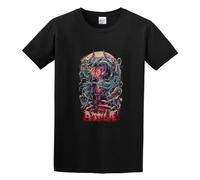 Attila Goat Head Men's T-Shirt Unisex Black Cotton Hip Hop Print tee Shirts XXL