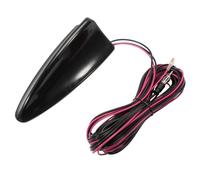 Attisfiera DAB+Antena de coche de aleta de tiburón FM/AM, amplificador de señal SMA a conector DIN para la mayoría de los modelos de coche GPS DAB FM/AM Radio