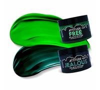 Attitude Hair Dye - GREEN WITH ENVY Duo Combo de tintes semipermanentes para el cabello - Verde