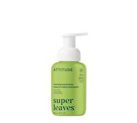 ATTITUDE Jabón de manos espumoso, fabricado en Canadá, verificado por EWG, probado dermatológicamente, a base de plantas y minerales, productos veganos para el cuidado personal, pera y ámbar, 295 ml
