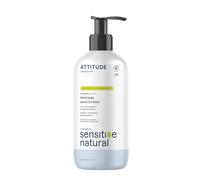 ATTITUDE Jabón de manos para pieles sensibles con avena, verificado por EWG, dermatológicamente probado, vegano, extra suave, sin perfume, 473 ml
