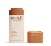 ATTITUDE Oceanly - Barra bronceadora ligera sin plástico, sin dióxido de titanio, verificada por EWG, maquillaje vegano, dorado, 8.5 gramos