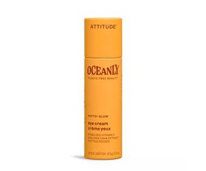 ATTITUDE Oceanly Crema de Ojos en Barra, EWG Verified, Sin Plástico, Ingredientes Vegetales y Minerales, Productos Veganos para el Cuidado de la Piel, PHYTO GLOW, Sin Perfume, 30 g