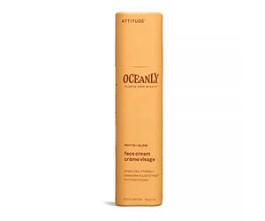 ATTITUDE Oceanly Crema Facial en Barra, EWG Verified, Sin Plástico, Ingredientes Vegetales y Minerales, Productos Veganos para el Cuidado de la Piel, PHYTO GLOW, Sin Perfume, 30 g