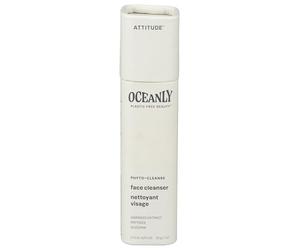 ATTITUDE Oceanly Limpiador Facial, Verificado por EWG, Sin plásticos, Ingredientes Vegetales y Minerales, Vegano, PHYTO CLEANSE, Sin Perfume, 30 g