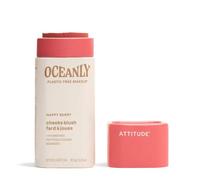 ATTITUDE Oceanly Plastic-Free Lightweight Blush Stick, Titanium Dioxide-Free, EWG Verified, Vegan & Cruelty-free Makeup, Happy Berry, 0.3 Ounces