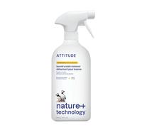 ATTITUDE Quitamanchas de lavandería, verificado por EWG, resistente a las manchas, a base de plantas y vegano, jabón natural para lavandería, aroma a ralladura cítrica, 800 ml