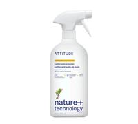 ATTITUDE | Spray Limpiador Baños Antical Cítrico 800ml - Elimina Cal Apto Mamparas, Vidrio, Bañera, Ducha, Ecológico sin Tóxicos, Fragancia Natural Citrus
