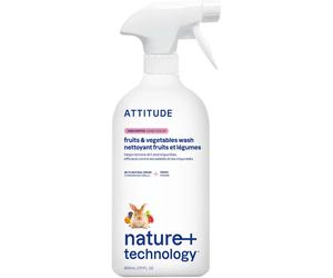ATTITUDE Spray Limpiador para Frutas y Verduras - 800 ml ATTITUDE