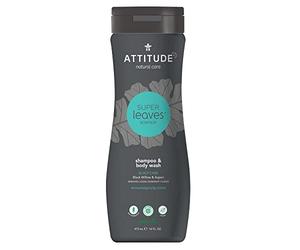 ATTITUDE Super Leaves Champú y gel de ducha 2 en 1 anticaspa para hombres (1 x 473 ml)