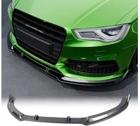 ATTLGR Alerón Delantero Coche para Audi S3 A3 SLine 8V 2013 2014 2015 2016,Divisor Parachoques Delantero Spoiler Delantero Lip,Difusor Parachoques Protector Deportivo Tuning