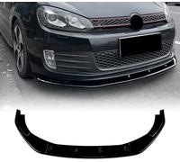 ATTLGR Alerón Delantero Coche para VW Golf 6 MK6 GTI 2008-2012,Divisor Parachoques Delantero Spoiler Delantero Lip,Difusor Parachoques Protector Deportivo Tuning,B/Glossy Black