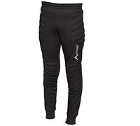 ATTONO Pantalón de portero para niños de portero y fútbol, largo acolchado en la rodilla y la cadera, Negro , 128