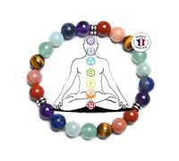 Attraction Zen PULSERA DE LOS 7 CHAKRAS piedras naturales | EBOOK Oferta | Hecha a mano | Joyas Mujeres Hombres | TODAS LAS PIEDRAS DE NUESTRAS PULSERAS SON NATURALES (CHAKRAX7)