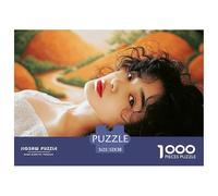 Attractive Woman 1000 Stück Ökopapier Puzzle Charming Woman Lebendige Bilder Familienspiel Puzzles Als Geburtstagsgeschenke 52x38cm/1000pcs
