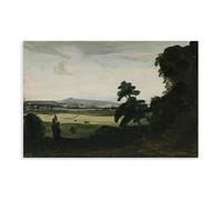 Attrib. Philip Hugh Padwick ROI RBA (1876 1958) Oil As The Sun Rises Original Vintage Antique Artwork Modern Wall Prints Abstract Geometric Minimalist Art Framed Canvas Prints For Office Bedroom Wall