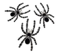 Attuslla 3 Piezas Araña Parches Termoadhesivos, Patch Stickers Parches Ropa Parches para Ropa para Chaquetas, Jeans, Reparación y Decoración