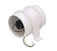 Attwood 1749-4 Extractor Turbo serie 4000, para manguera de ventilación de 10 cm / 4 pulgadas de diámetro interior, resistente al agua, 12 voltios