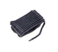 Attwood - Amarre de Nailon Trenzado Doble prémium 117604-7 - 117681-7, 25 Feet, Negro