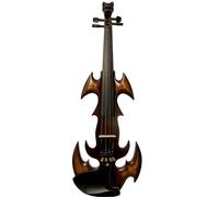 Atuendo De Violín Nuevo modelo Crazy Carved 4/4 violín eléctrico de madera maciza con estuche Cable de conexión de arco