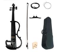 Atuendo De Violín Violín eléctrico avanzado de arte, violín silencioso de madera maciza, accesorios de ébano de tamaño completo 4/4