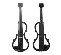 Atuendo De Violín Violín eléctrico de fibra de carbono 4/4, violín electroacústico silencioso inteligente con funda de transporte con arco, Cable para auriculares, reposabrazos