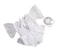 Atuendo Fotografía Infantil Encaje Monstruos Cabello Set Cabello Fotoestudio Accesorios Para Bebés