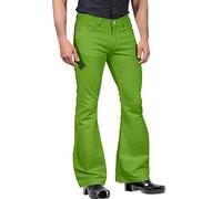 Atuendos vintage de los años 60 y 70 para hombre, pantalones de discoteca para hombre, pantalones acampanados de corte delgado, pantalones cómodos, pantalones de corte de bota, pantalones lisos,