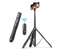 ATUMTEK Trνpode para palo selfie de 51 pulgadas, trνpode extensible todo en uno para telιfono con control remoto Bluetooth, rotaciσn de 360 ??par