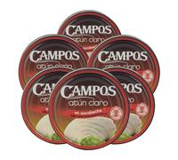 Atún claro en escabeche Campos 160 g x 6 latas. Total 960 g