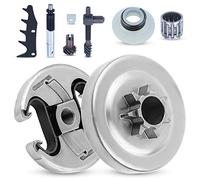 Atunee . Rodamiento de tambor de embrague 7T de 325 pulgadas para bomba de aceite, engranaje sin fin para Husqvarna 340 345 445 450 compatible con piezas de repuesto para motosierra de gas Jonsered