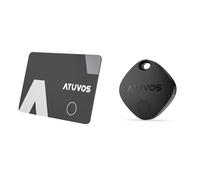 ATUVOS Air Tag + Air Card Localizador Ultradelgado 1.6mm, Smart Tracker Compatible con APP Buscar Apple (Sólo iOS, Android Not Supported), Bluetooth Rastreador Buscador para Cartera, Maletas,Pasaporte
