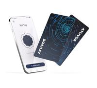 ATUVOS Smart Air Tag Card Pro Tracker para Android & iOS, Dual Sistema Recargabilidad Cartera Buscador Compatible con Google Localizador o Apple Buscar App. para Billeteras, Maletas, Equipaje. 2 Pack