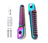 ATV Foot Pegs, Motorcycle Foot Peg Pedals with Mount Bracket, Compact Heavy Duty Replacement Rests for Dirt Bike Riding, Outdoor Trail Off Road Racing, Bikers and Mechanics