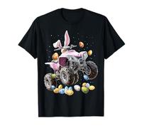 ATV Quad 4 Wheeler Huevos de Conejo de Pascua Orejas de Conejo Camiseta