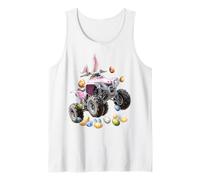 ATV Quad 4 Wheeler Huevos de Conejo de Pascua Orejas de Conejo Camiseta sin Mangas